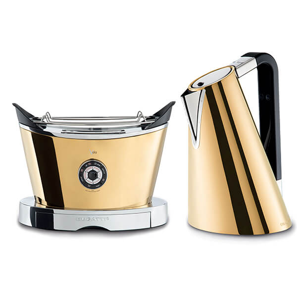 Bugatti Vera Easy Kettle and Volo Toaster Set Gold