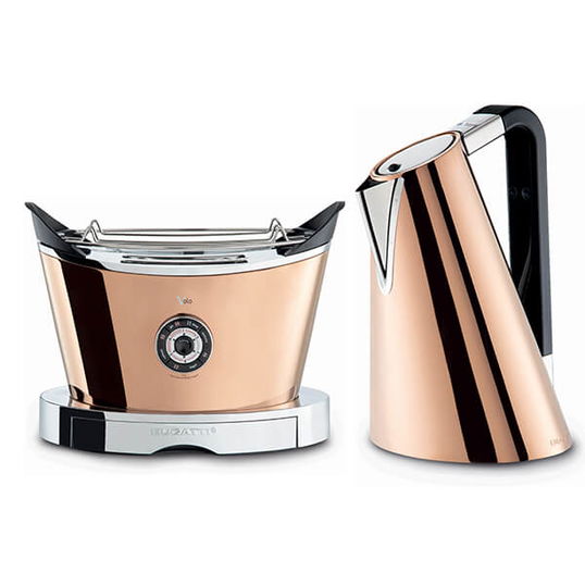 Bugatti Vera Easy Kettle and Volo Toaster Set Rose Gold