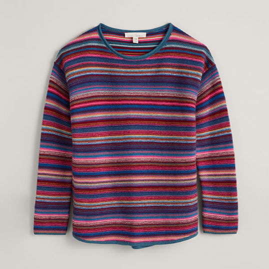 Seasalt Fruity Jumper II Ripple Marks Starling Multi Size 12