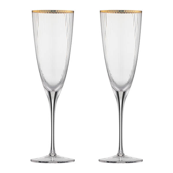 Ravenhead Roma 330ml Set Of 2 Flute Glasses
