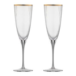 Ravenhead Roma 330ml Set Of 2 Flute Glasses