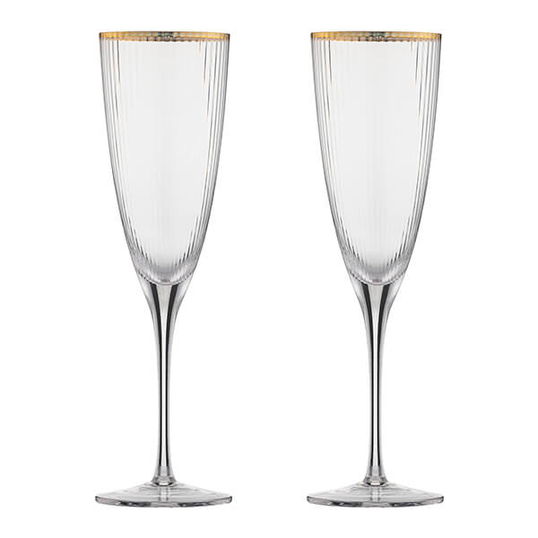 Ravenhead Roma 330ml Set Of 2 Flute Glasses