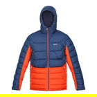 Regatta Mens Nevado VI Puffer Jacket Admiral Blue Rusty Orange Size XL