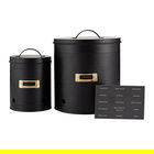 Typhoon Otto Black Set Of 2 Root Vegetable Storage Tins