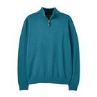Joules Mens Blue Marl Hillside Quarter Zip Funnel Neck Jumper Size XL