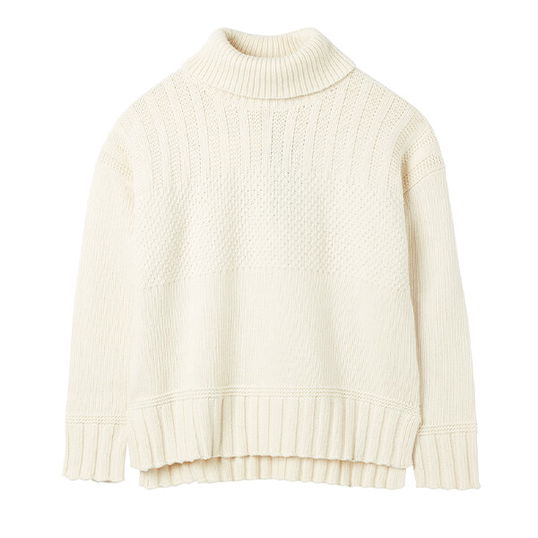 Joules Buttermilk Joyce Roll Neck Jumper Size 14