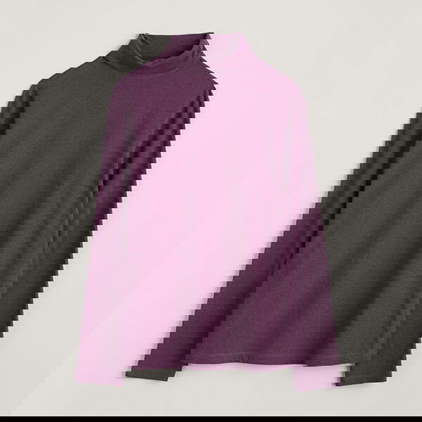 Seasalt Landing Roll Neck Top Grape Size 10