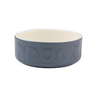 Mason Cash Grey Lettered Dog Bowl 15cm