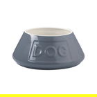 Mason Cash Grey Non Tip Lettered Dog Bowl 21cm