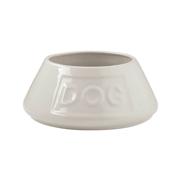Mason Cash Cream Non Tip Lettered Dog Bowl 21cm