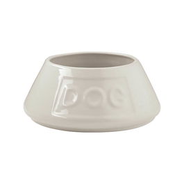 Mason Cash Cream Non Tip Lettered Dog Bowl 21cm