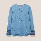 White Stuff Cassie Print T-Shirt Teal Multi Size 16
