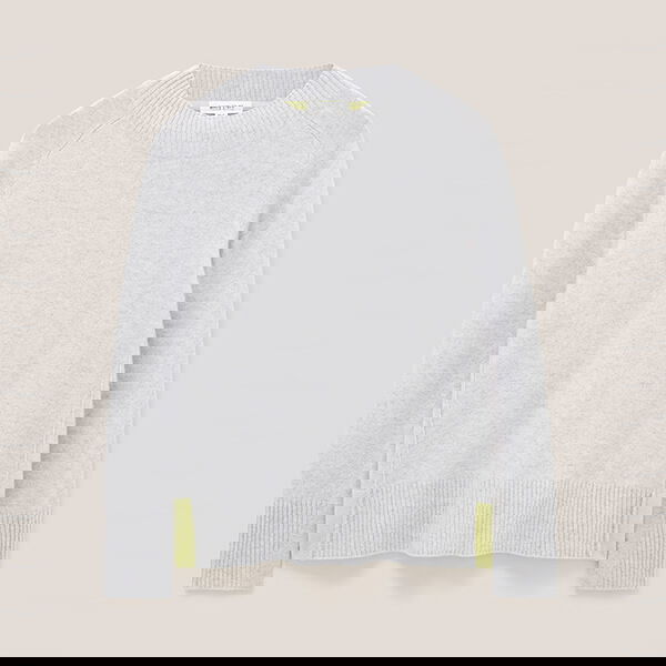 White Stuff Cora Crew Neck Cashmere Jumper Mid Grey Size 10