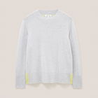 White Stuff Cora Crew Neck Cashmere Jumper Mid Grey Size 20