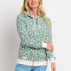 Brakeburn Leopard Floral Zip Through Hoodie Size 8