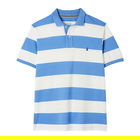 Joules Mid Blue Stripe Filbert Polo Shirt Size XXL