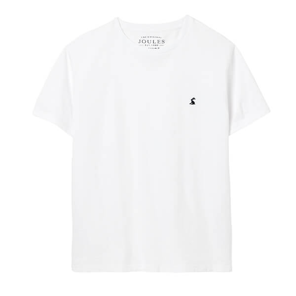 Joules Mens White Denton Jersey T-Shirt Size L