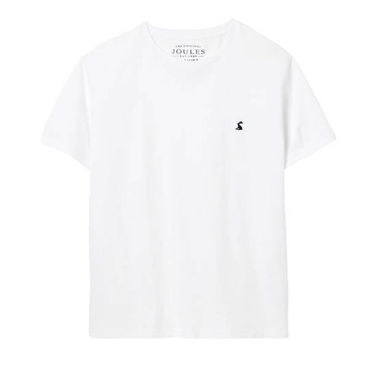 Joules Mens White Denton Jersey T-Shirt Size L