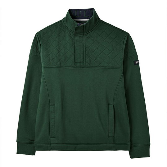 Joules Mens Racing Green Darrington Quarter Zip Sweatshirt Size L
