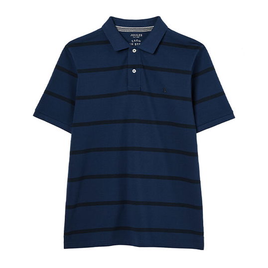 Joules Mens Blue Stripe Filbert Polo Shirt Size XXL