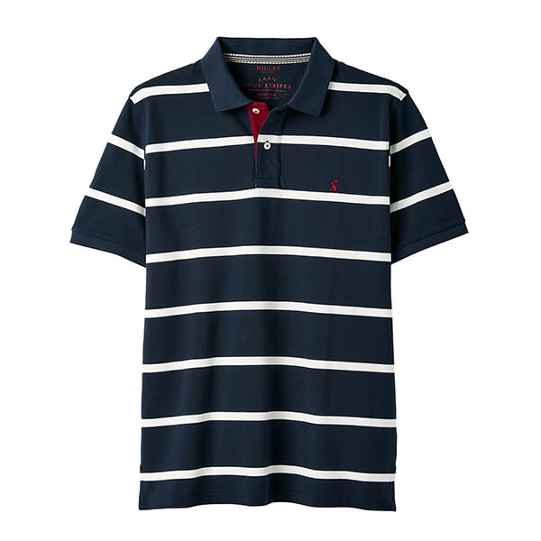 Joules Mens Navy White Stripe Filbert Polo Shirt Size XXL