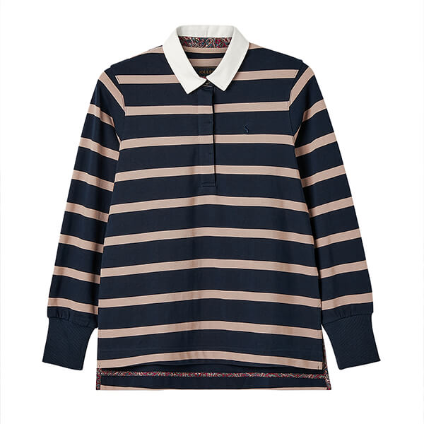 Joules Pink Stripe Sammie Stripe Rugby Shirt Size 12
