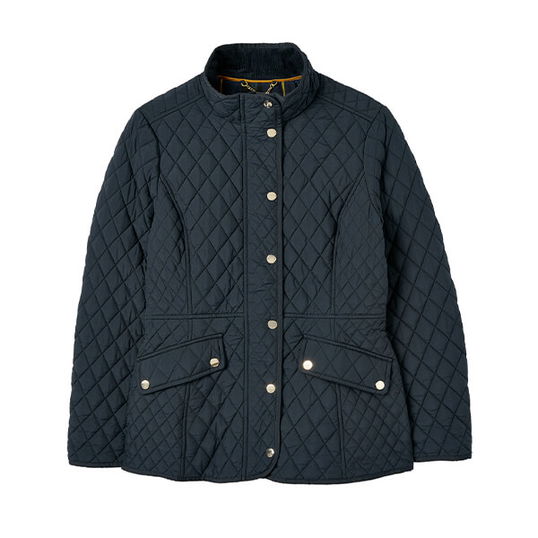 Joules Dark Navy Allendale Diamond Quilt Jacket Size 20