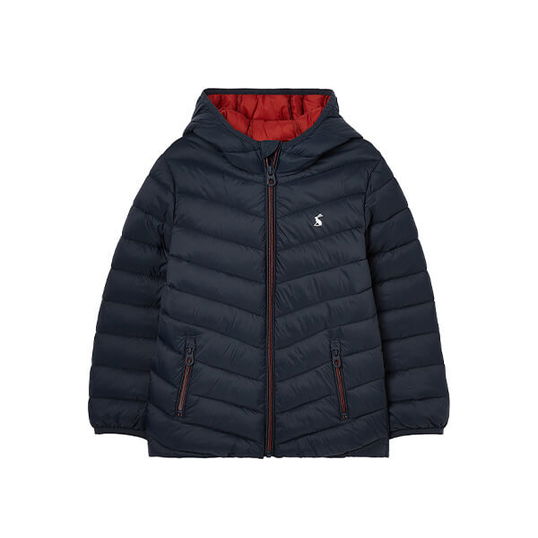Joules Kids Dark Navy Cairn Showerproof Padded Coat Size 4y