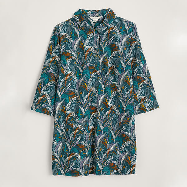 Seasalt Sky Sketch Tunic Coastal Grass Dark Wreckage Size 10