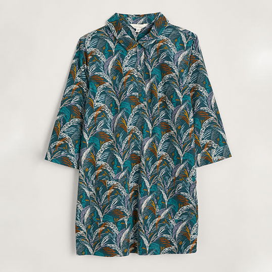 Seasalt Sky Sketch Tunic Coastal Grass Dark Wreckage Size 16