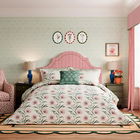 Sanderson for National Trust Catherinae Duvet Cover Set King Size Fuschia