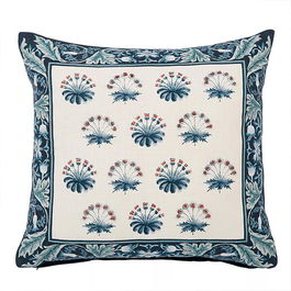 Morris & Co for V&A Earthly Paradise Cushion 45X45cm Teal & Sea Green