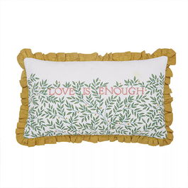 Morris & Co Love Is Enough Cushion 50X30cm Evergreen & Coral