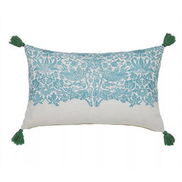 Morris & Co Strawberry Thief Cushion 60X40cm Teal