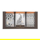 Sara Miller Artisanne Noir Set of 3 Caddies with Cork Lids