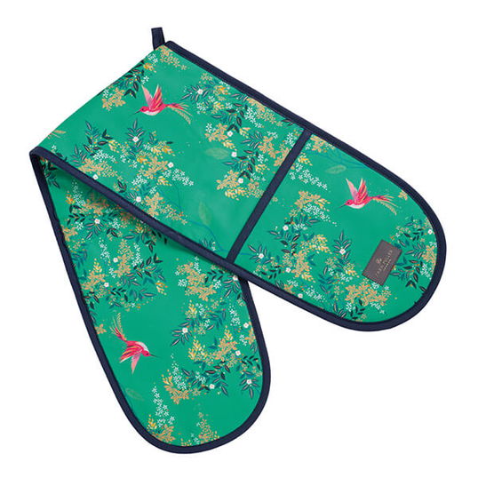 Sara Miller Chelsea Green Birds Double Oven Glove