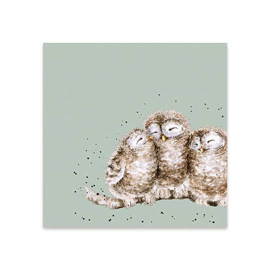 Wrendale Designs Pack Of 20 `Owl Together` Cocktail Napkin