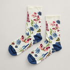 Seasalt Womens Bamboo Arty Socks Garden Bloom Chalk