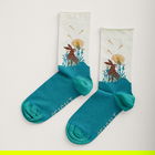 Seasalt Womens Bamboo Arty Socks Privet Chalk Anchorage