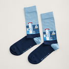 Seasalt Mens Arty Socks Tater-Du-Lighthouse Schooner