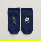 Seasalt Womens Arty Trainer Socks Hattie Floral Maritime