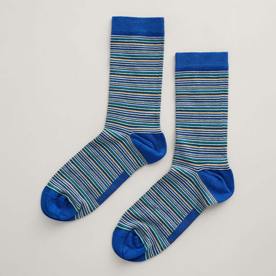 Seasalt Everyday Socks Reflect Blue Jay