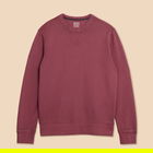 White Stuff Mens Crew Neck Sweatshirt Mid Plum