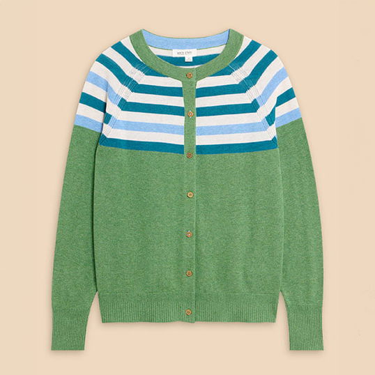 White Stuff Lulu Cardi Green Multi