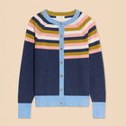 White Stuff Lulu Cardi Navy Multi
