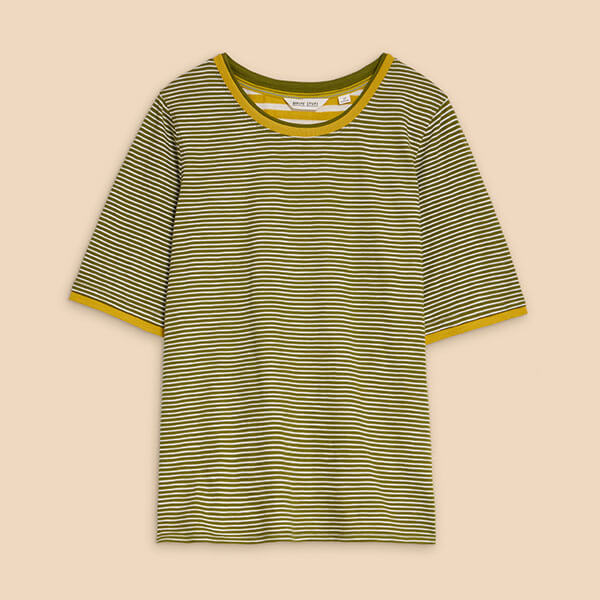 White Stuff Abbie T-Shirt Green Multi