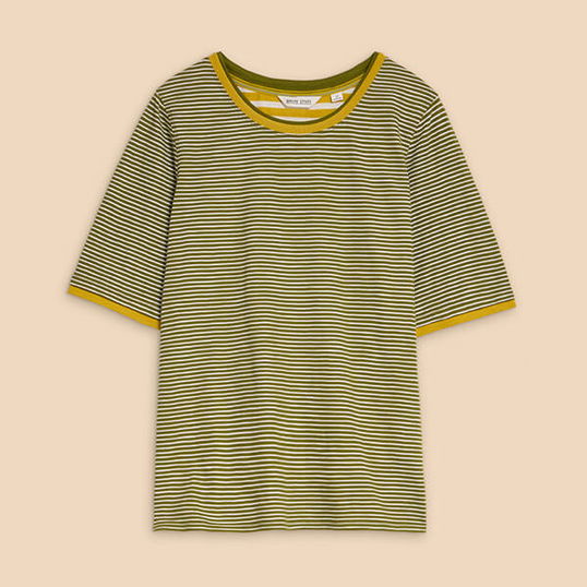 White Stuff Abbie T-Shirt Green Multi