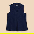 White Stuff Celia Jersey Mix Shirt French Navy