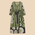 White Stuff Jenna Midi Dress Green Print