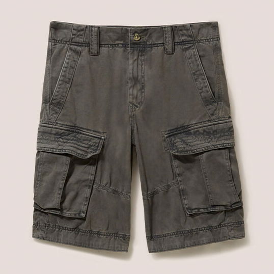 White Stuff Mens Halsall Organic Cargo Short Pure Black